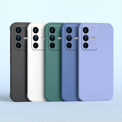 Soft Square Flüssig Silikon Hülle für vivo v23 pro v23e v23pro 5G Luxus ursprüngliche Kameraschutzpaare Decken Sie ultradünne Funda ab