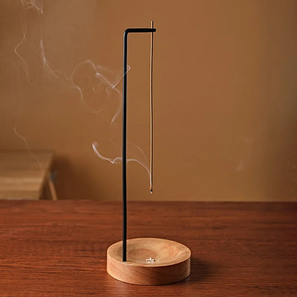 Kreativer verkehrter Weihrauch Brenner Weihrauch Stick Halter Holz runde Weihrauchschale Ornament Schlafzimmer Home Yoga Dekoration Handwerk
