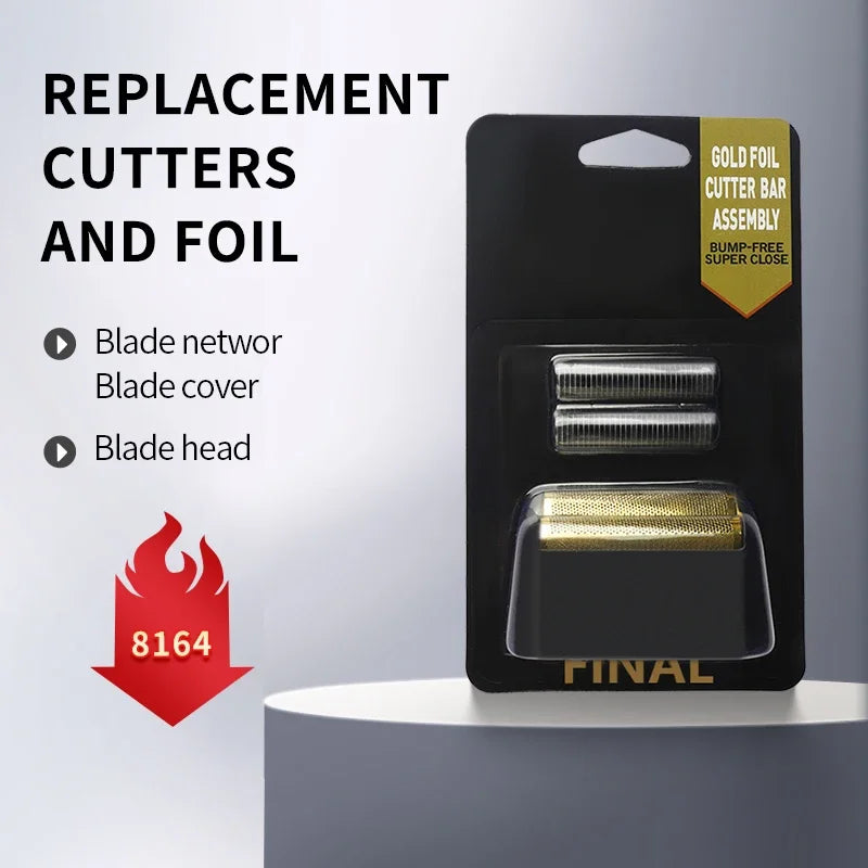 Professioneller 5-Sterne-Service Finale Shaver Ersatz Folie und Klingenschneider Kopf für Wahl 8164 Haarschneider Barber Zubehör