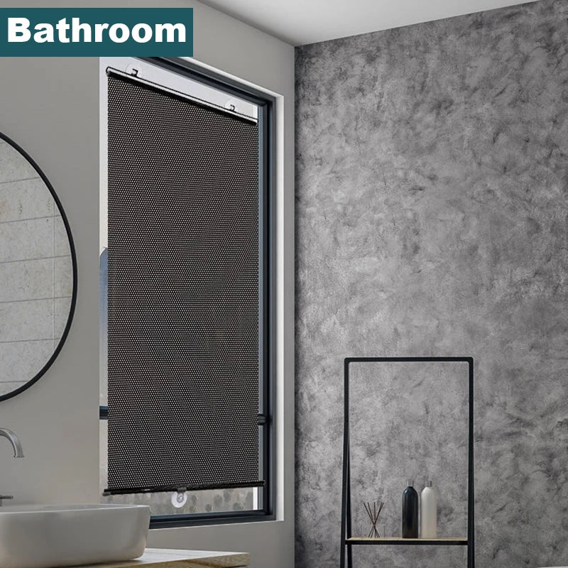 Universalrollos Saugnapf Sonnenschutz Verdunkelungsvorhang Auto Schlafzimmer Küche Küche Büro Sonnenschutz Vorhänge nagelfrei