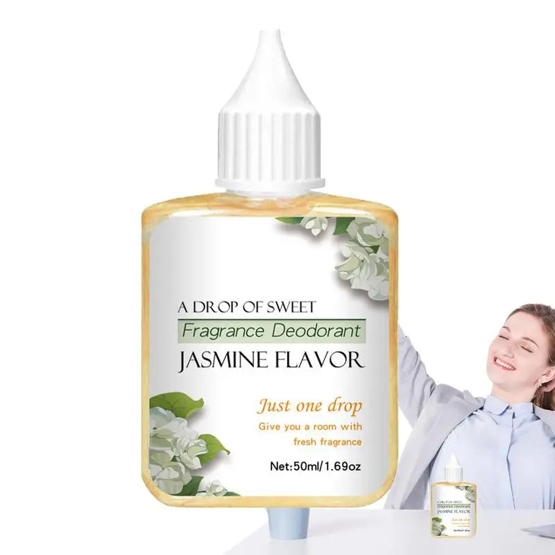 Jasmin-Diffusor natürlicher erfrischender Jasmin-Parfümluftfrischer 50 ml lang anhaltender Duft, Aromatherapie Diffusoröl