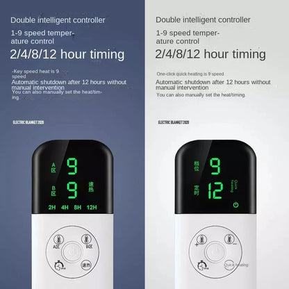 Elektrische Heizdecke 220V, beheiztes Flanell-Bettpolster, Winter-Körperwärmer, Matratzen-Thermostat, beheiztes Polster, dickere weiche Matte für Doppelbett, Zuhause