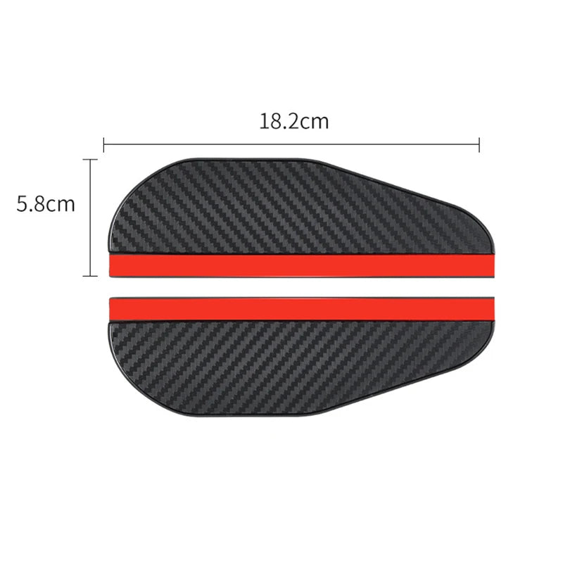 2PCS Auto Rückspiegel Regen Augenbraue Visier Carbon Faser Zubehör für Honda Civic Accord City Odyssey Spirior CRV