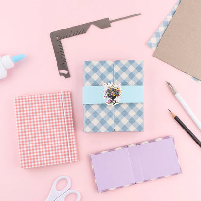 5-in-1 Buchdeckelführer – Edelstahl-Metall-Buchbinde-Werkzeug zum Markieren, für Alben, Notizbücher, Scrapbooking, Maßstab