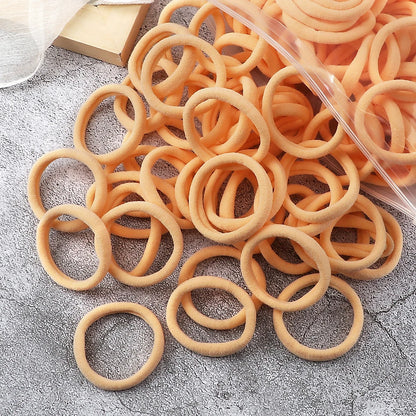 50er-Set-Damen-Mädchen-Basic-Haarbänder-4cm-einfache-einfarbige-elastische-Stirnband-Haarseile-Krawatten-Haar-Accessoires-Pferdeschwanzhalter