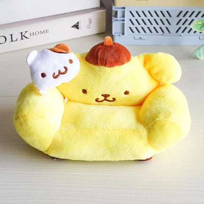 Labubu Blindbox-Aufbewahrungstasche – Niedliche, transparente Umhängetasche für Puppen, Plüsch-Spielzeug-Vitrine, Mini-Sofa für Baumwollpuppen