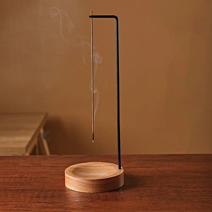 Kreativer verkehrter Weihrauch Brenner Weihrauch Stick Halter Holz runde Weihrauchschale Ornament Schlafzimmer Home Yoga Dekoration Handwerk
