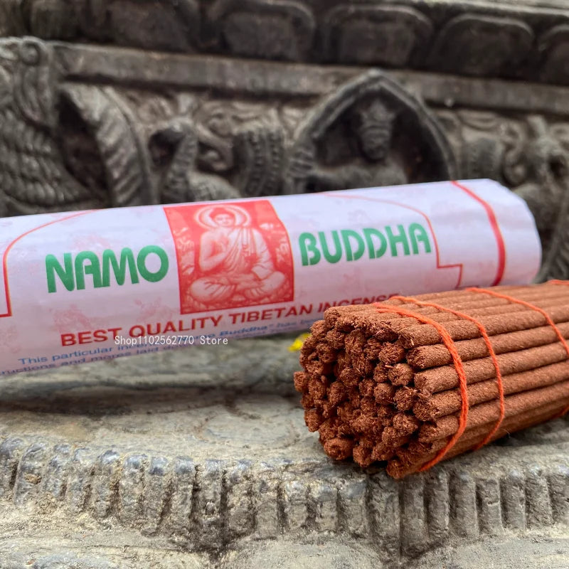 Räucherstäbchen mit 20 cm Faden, Nepal, Sakyamuni-Buddha, tibetischer Räucherstäbchen, natürliche Aromatherapie für Zuhause und Innenbereich, beruhigt den Geist und verbessert den Schlaf