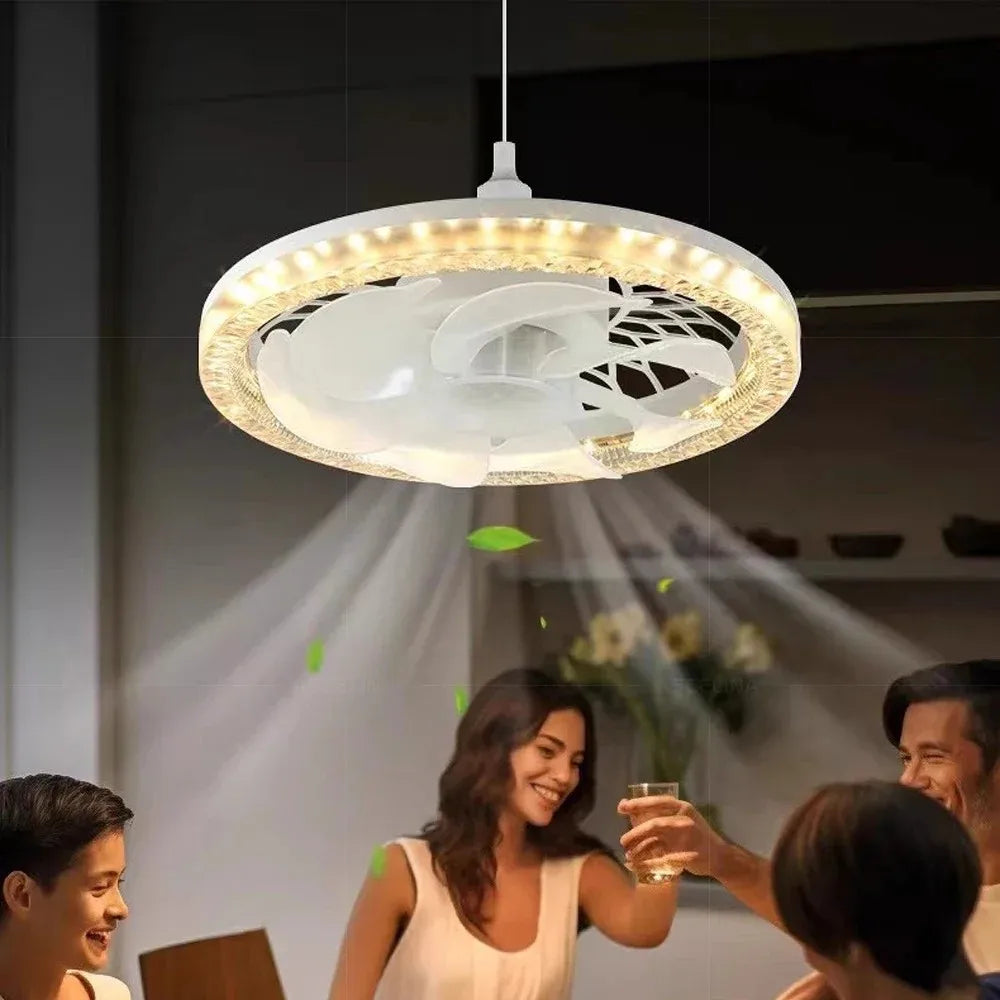 Moderne Deckenventilator Licht LED Fernbedienung Dimmbar Stumm Energiesparender Deckenventilator Wohnzimmer Schlafzimmer Home Decoration Leuchten