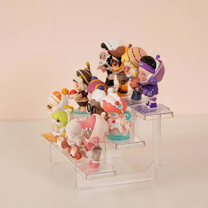 Klarer Acryl-Display-Riser-Regal – für Funko POP, Parfüm, Make-up-Organizer und Actionfigurhalter, Modellauto- und Cupcake-Ständer