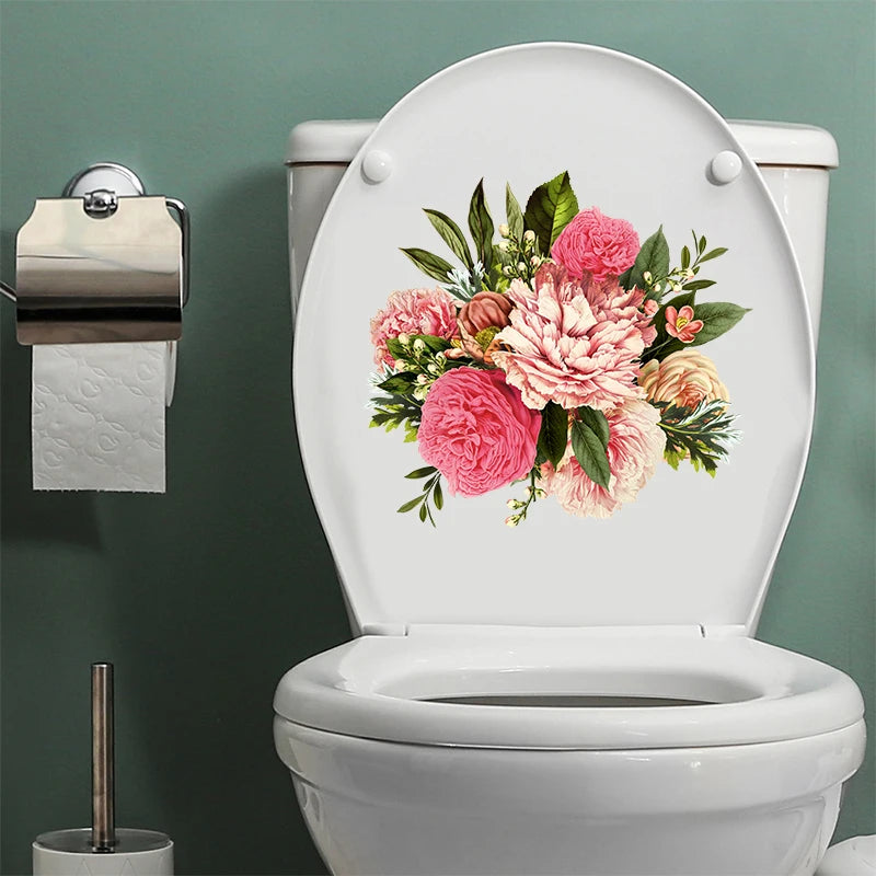 t329-schöne-blumen-wandaufkleber-badezimmer-wc-dekor-wohnzimmer-schrank-kuhlschrank-home-decoration-aufkleber