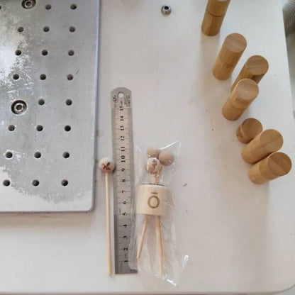 Buchenholz Kugeldeckel für ätherisches Öl Holzfarbe DIY Dekoration Feuerloser Weinzweig Kein Feuer Aroma Diffusor Stäbchen