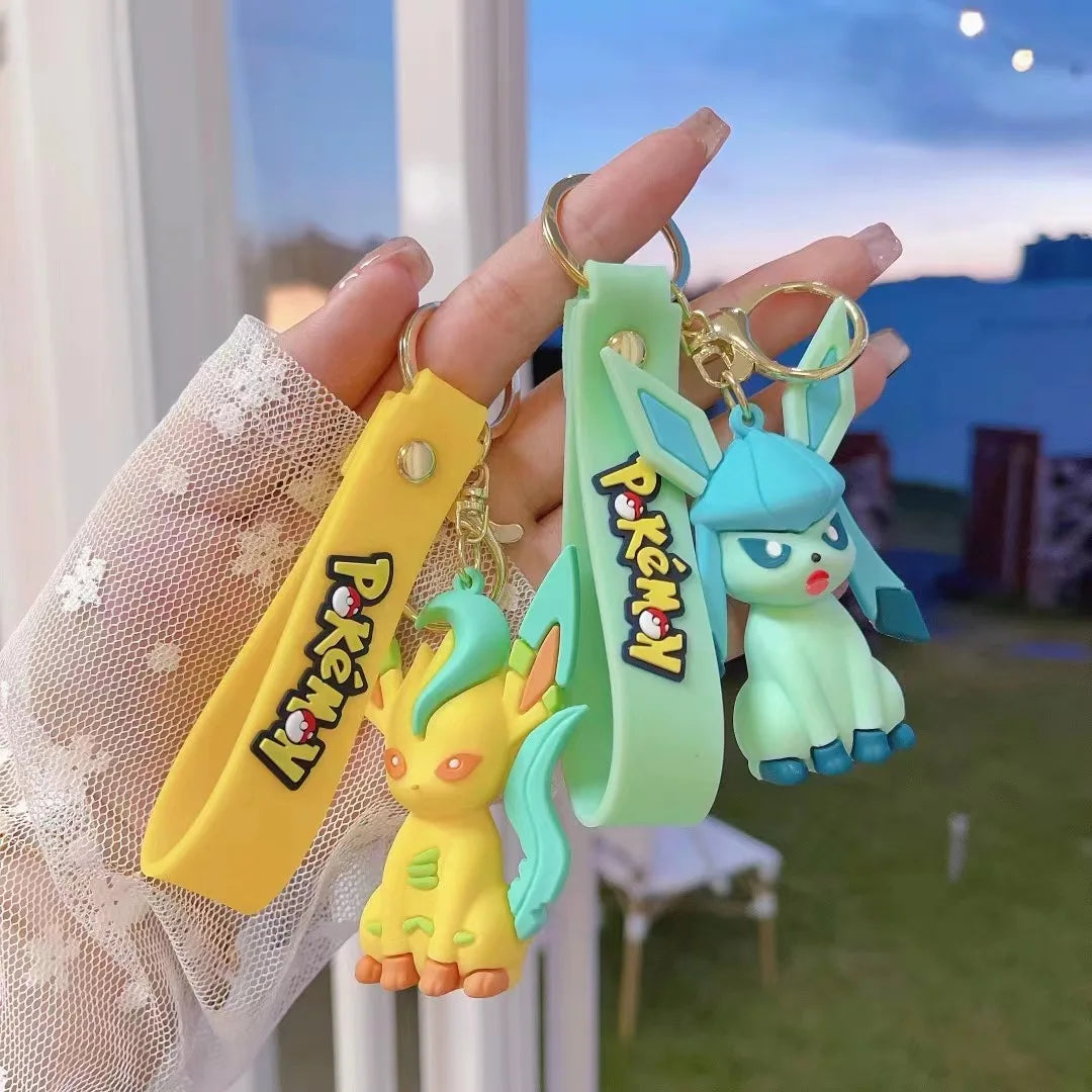 Pokemon Pikachu Schlüsselanhänger Charge Anhänger Pokemon Schlüsselanhänger Niedliche Puppe Tasche Auto Anhänger für Geburtstag Kinder Geschenk Spielzeug Charm Bulk Kürbis