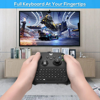 Drahtloses Chatpad Bluetooth Gaming Tastatur Controller Tastatur Eingebauter Lautsprecher, 3,5-mm-Audiobuchse für Xbox Series X / S / One / One S