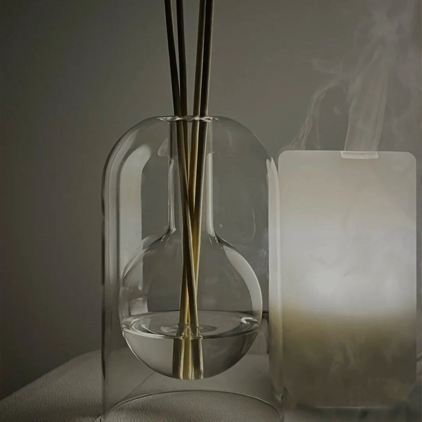 Aromatherapie-Vorratsbehälter Diffusorflasche Moderne Einfache Duftglas Schilf-Diffusor Ätherische Öl-Organizer Wohnkultur