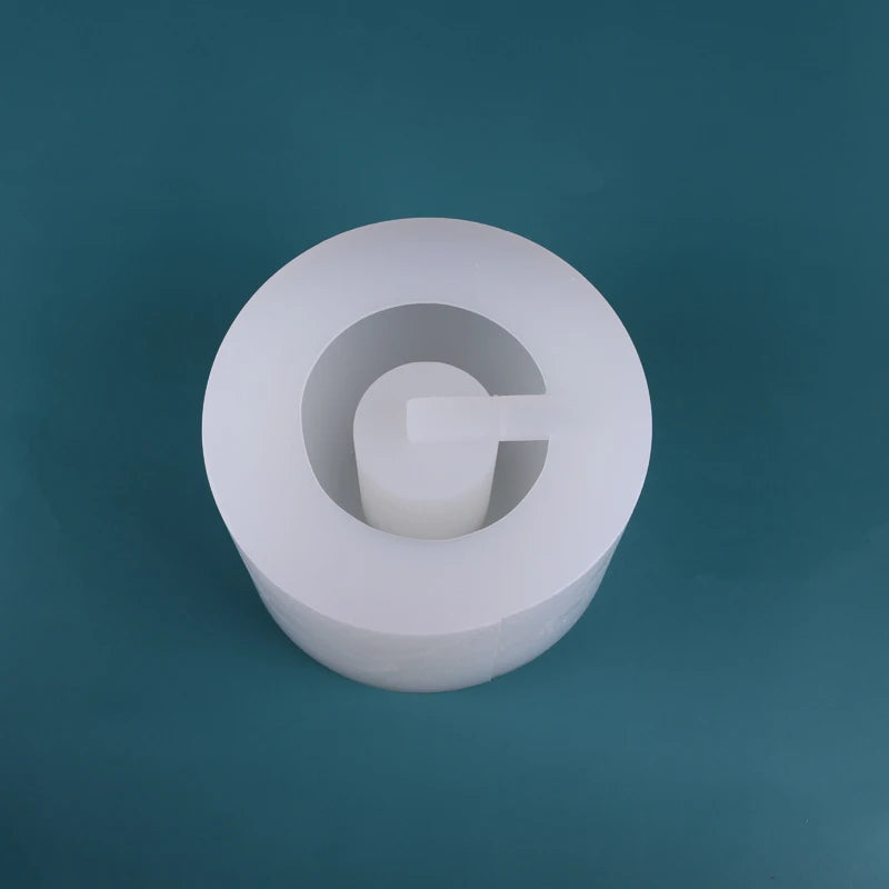 Silikonformzement Betonlampenhalter Schimmel einfache Hausform Schimmel Kiesegelformen für Gipslampenhalter Europäischer Stil