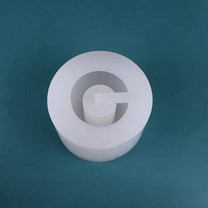 Silikonformzement Betonlampenhalter Schimmel einfache Hausform Schimmel Kiesegelformen für Gipslampenhalter Europäischer Stil