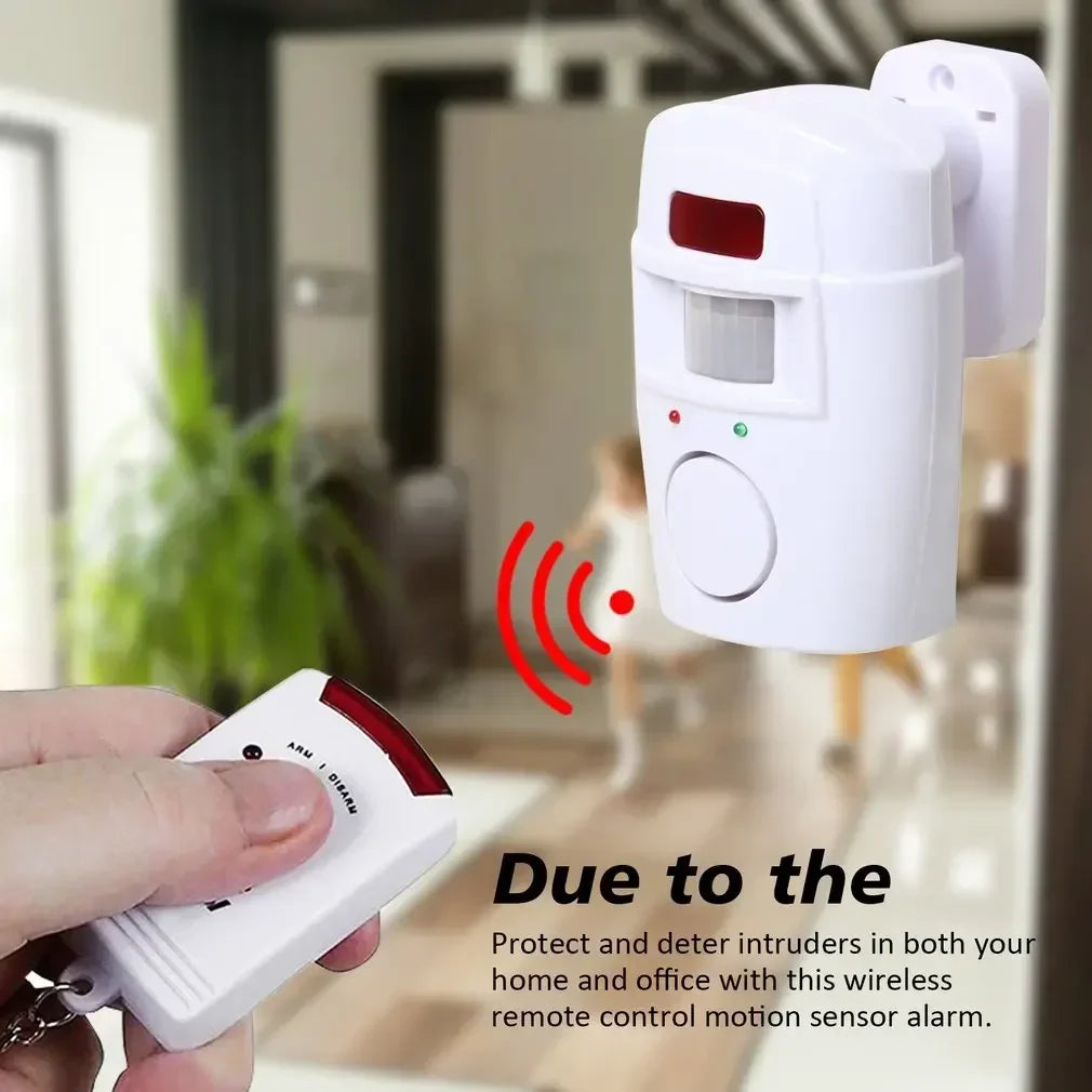 Drahtlose Mini-Alarmanlage mit Fernbedienung – Infrarot-Bewegungsmelder, Präsenzsensor für den Schutz zu Hause