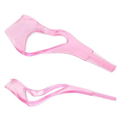 3In1 Wimpernhilfe, einfach zu verwenden, Eyeliner-Schablone, rosa Kunststoff-Wimpernkarte, Mascara-Schutz, leichte kosmetische Werkzeuge, kostenloser Versand