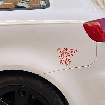 Auto Motorrad Aufkleber HAHAHA Joker Motorrad Helm Aufkleber Auto reflektierende Moto Auto lustige Helm Aufkleber Vinyl Styling Dekor