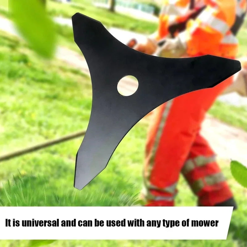 Rasenmäher-Werkzeug 3T 255 mm Durchmesser – Metall-Rasenmäher-Messer, Freischneider-Klinge, Mäher-Zubehör für Strimmer und Trimmer