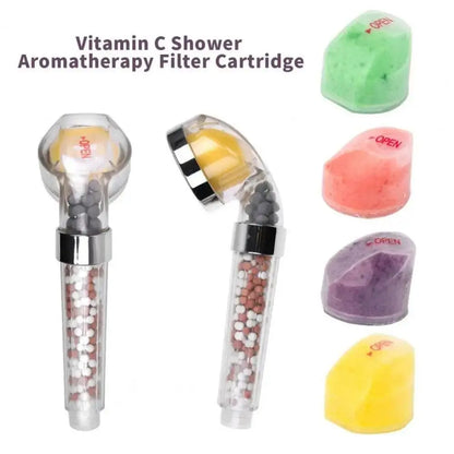 Praktisches Universal-Duschfilterelement, wirksame Vitamin-C-Dusch-Aromatherapie-Filterkartusche, revitalisierender Körper