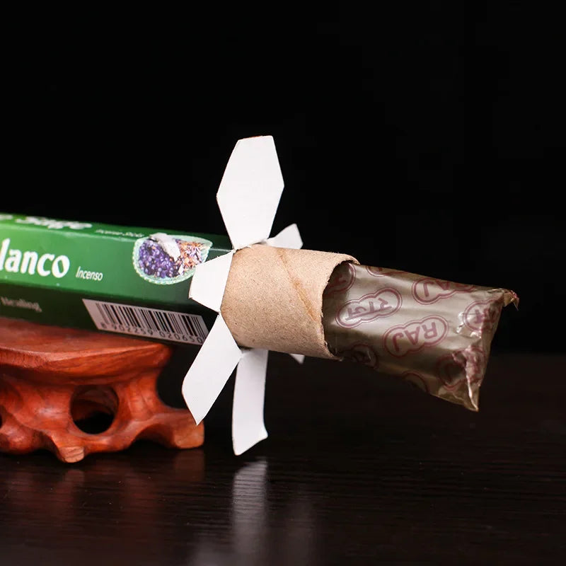 20 Stäbchen RAJ Indische Räucherstäbchen, lose, natürliche, handgefertigte weiße Salbei-Räucherstäbchen, Lavendel-Düfte für Zuhause, Meditation, Räucherstäbchen