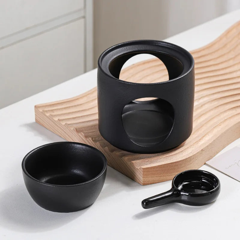 3-in-1-Ofen zum Beruhigen ätherischer Öle, 100 ml, Raumduft, Herd, Kerze, Räuchergefäß, Keramik, Schilfdiffusor, Räuchergefäß