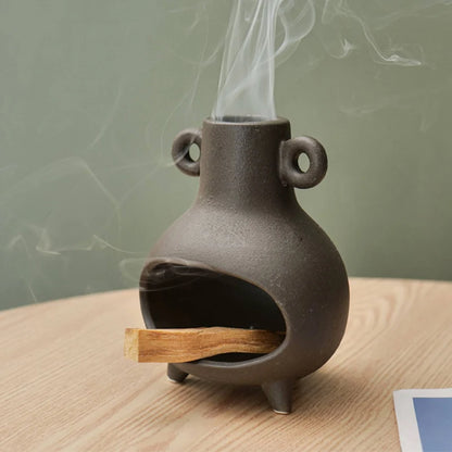 Keramik Palo Santo Halter Salbei Smudge Bowl Salbei Halter Räucherstäbchen Brenner Palo Santo Sticks Halter Meditation Geschenk