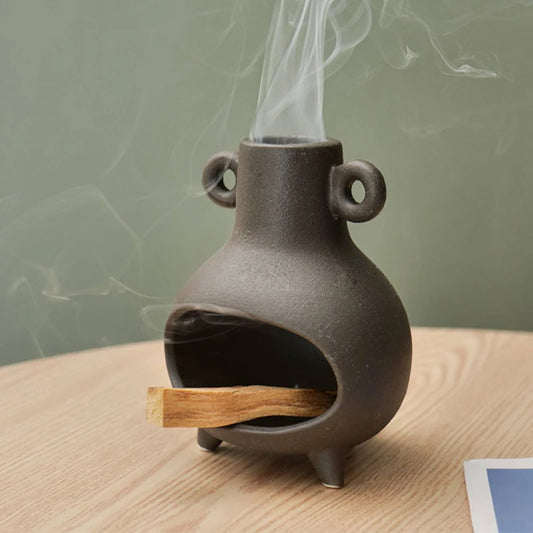 Keramik Palo Santo Halter Salbei Smudge Bowl Salbei Halter Räucherstäbchen Brenner Palo Santo Sticks Halter Meditation Geschenk