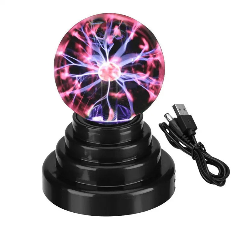 3 Zoll Neuheit Magie Kristall Plasma Ball Touch Lampe LED Nachtlicht Kugel Nachtlicht Geburtstag Weihnachten Kinder Geschenk Dekor Beleuchtung