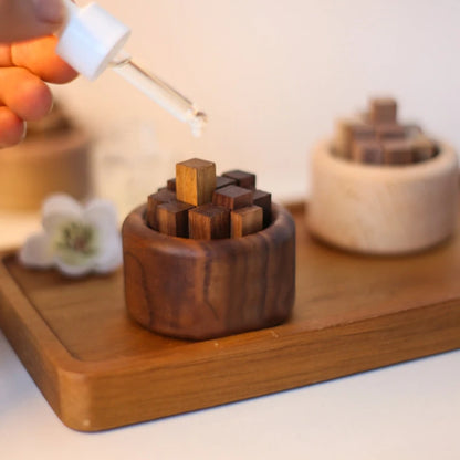 Erweitertes Duftholz, natürliche Buche, schwarze Walnuss, feuerlose Aromatherapie, ätherisches Öl, Aromadiffusor, expandierender Holzstab