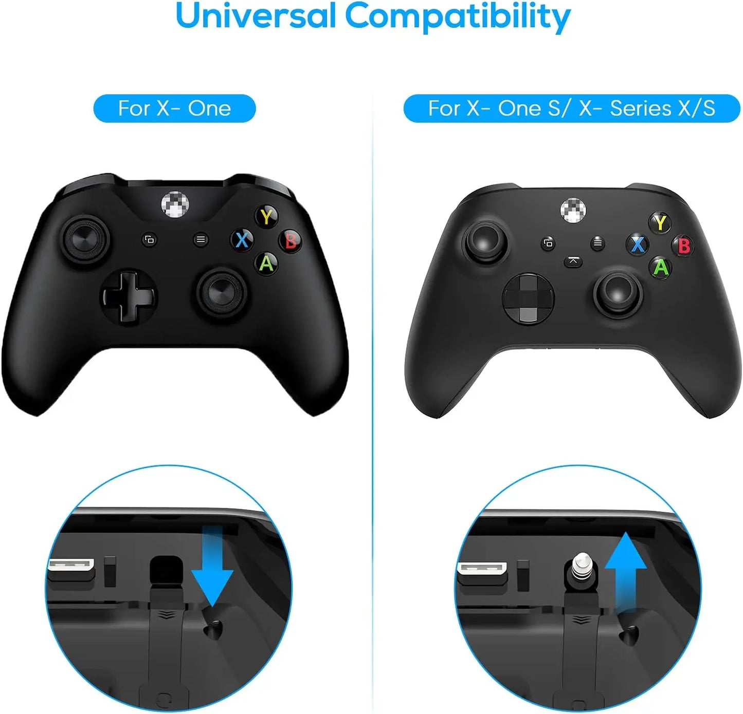 Drahtloses Chatpad Bluetooth Gaming Tastatur Controller Tastatur Eingebauter Lautsprecher, 3,5-mm-Audiobuchse für Xbox Series X / S / One / One S