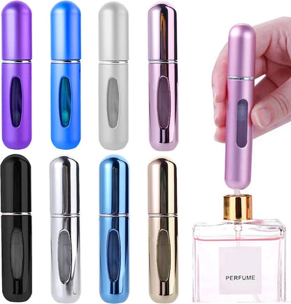 Nachfüllbare Mini-Parfümflasche Tragbare Kosmetikflasche Sprühflasche Zerstäuber Sprühbehälter Reise Nachfüllbare Flaschen 8ml / 5ml
