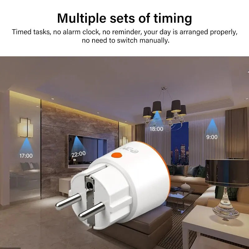 Tuya Smart Zigbee 3,0 Power Stecker 16A EU Steckdose Arbeitet Mit Alexa Und Tuya Hub Drahtlose Sprach Fernbedienung Alexa google Hause