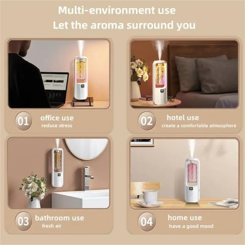 Aromadiffuser – Wiederaufladbarer Lufterfrischer, ätherisches Öl-Diffuser für Zuhause, Schlafzimmer, Toilette, Hotel