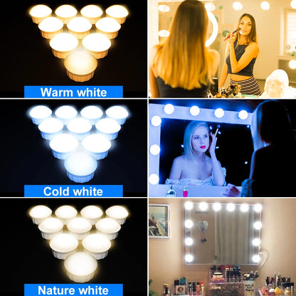 LED Make-up Spiegel Lampe Schminktisch Füllen Licht Badezimmer Waschtisch Glühbirne für Dekoration Schlafzimmer Stufenlos Dimmbar Nachtlicht