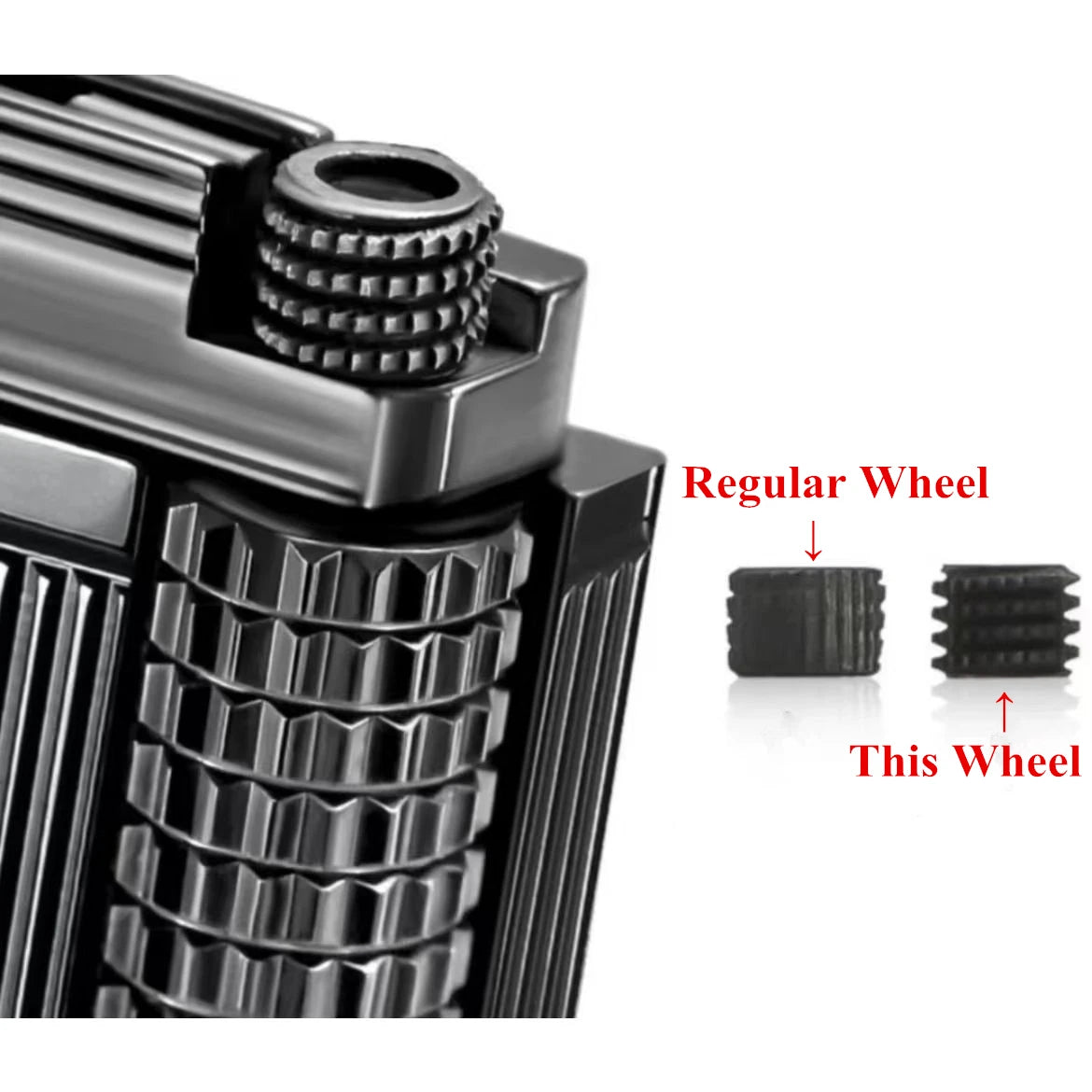 2pcs Hochwertiges gezahntes Ersatzstahlrad für Dupont für Dunhill Gas Feuerzeug Universal Reparatur Innenteile DIY Zubehör