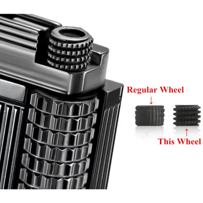 2pcs Hochwertiges gezahntes Ersatzstahlrad für Dupont für Dunhill Gas Feuerzeug Universal Reparatur Innenteile DIY Zubehör