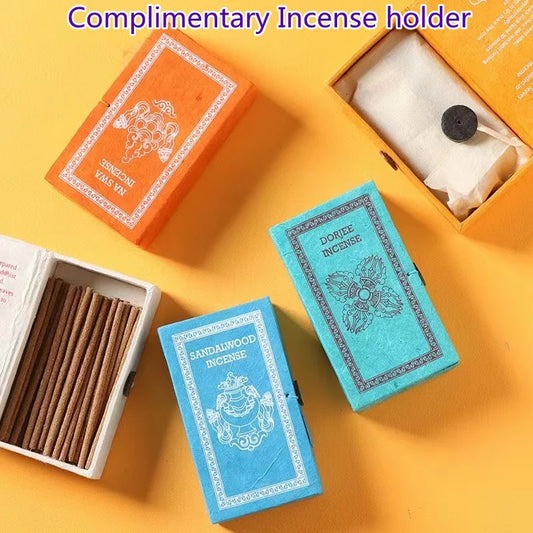 10 Arten Nepal STUPA Räucherstäbchen handgemachte tibetische Räucherstäbchen für Anti-Geruchsberuhigung der Nerven 40 Stück / Schachtel Natürlicher Weihrauch