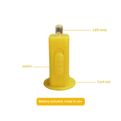 1/2/3PCS Led Papier Laterne Dochte Elektronische Batterie Betrieben Sichere Dekoration Kleine Kerze Hochzeit Party Dekor Laterne Led Licht