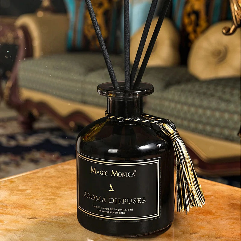 Rattan Kein Feuer Duft 50ml Schilf Diffusor Sets Frische Luft Toilette Desodorierung Aromatherapie Aroma Diffusor für Schlafsaal Badezimmer