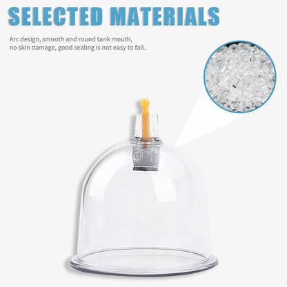 32-teiliges Set professioneller Vakuum-Akupunktur-Saugmassage-Therapiedosen, Vakuum-Saugmassage zur Pflege gegen Cellulite