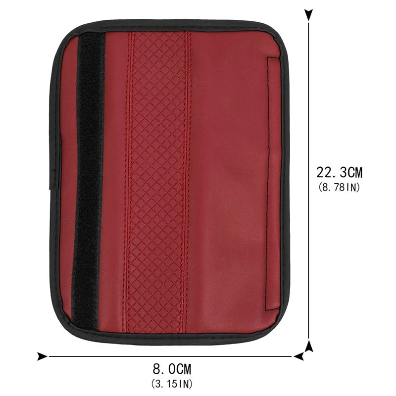 1pcs Auto universelles weiches bequemes PU -Lederschwamm Sicherheitsgurtabdeckungen 23*6,5 cm für Kinderschultersicherheitsschutzpolster