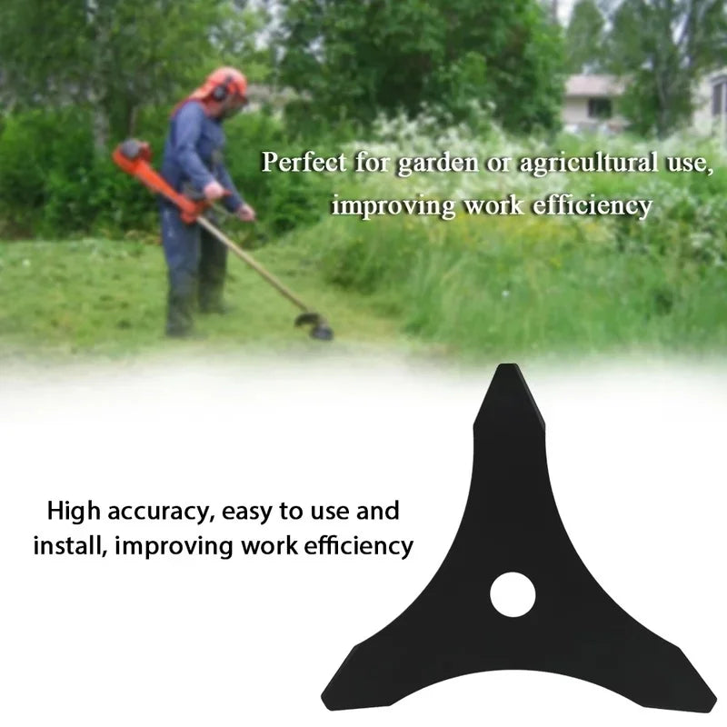 Rasenmäher-Werkzeug 3T 255 mm Durchmesser – Metall-Rasenmäher-Messer, Freischneider-Klinge, Mäher-Zubehör für Strimmer und Trimmer