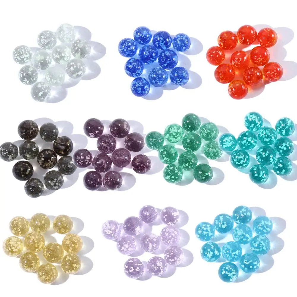 10pcs 12mm Leuchtende Glaskugeln Creme Konsole Spiel Flipper Maschine Rinder Kleine Murmeln Pat Spielzeug Eltern-Kind Maschine Perlen