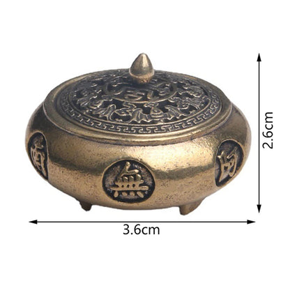 Retro Räucherstäbchen Brenner Zwölf Sternzeichen Brenner Messing Räucherstäbchen Halter mit Abdeckung Sandelholz Cense Buddhismus Wohnkultur
