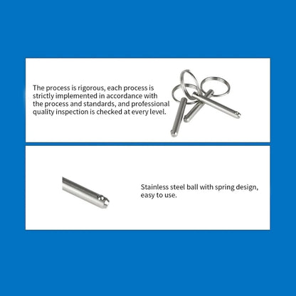 Marine Grade 316 Edelstahl Schnellspanner Kugel Verriegelungsstift für MOTORHOME Bimini Top Deck Scharnier Hardware Zubehör