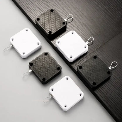 Dual-Use-Haushalts-Türschließer ohne Lochung, Zugseil, Schiebetür, Schlafzimmertür, automatische Rückkehr, einfache Stummschaltung, Türschließer