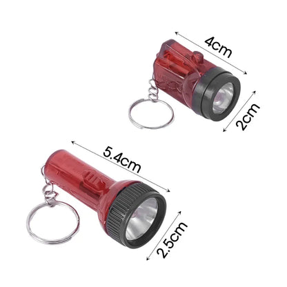 1/5pcs Mini Schlüsselanhänger Taschenlampe Bunte Batteriebetriebene Taschenlampen Schlüsselanhänger Anhänger LED Leuchtende Schlüsselanhänger Licht für Outdoor Camp